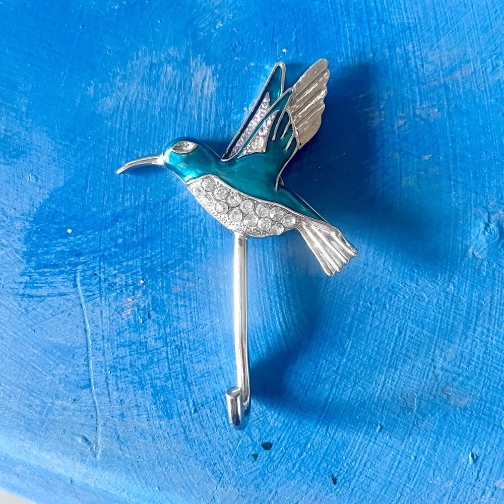 Hummingbird Wall Hook; More Decorative than Functional, but Good for Sml items